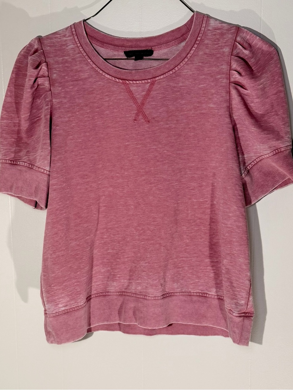 Jane and Delancey Mauve Pink Puff Sleeve Short Sleeve Tee